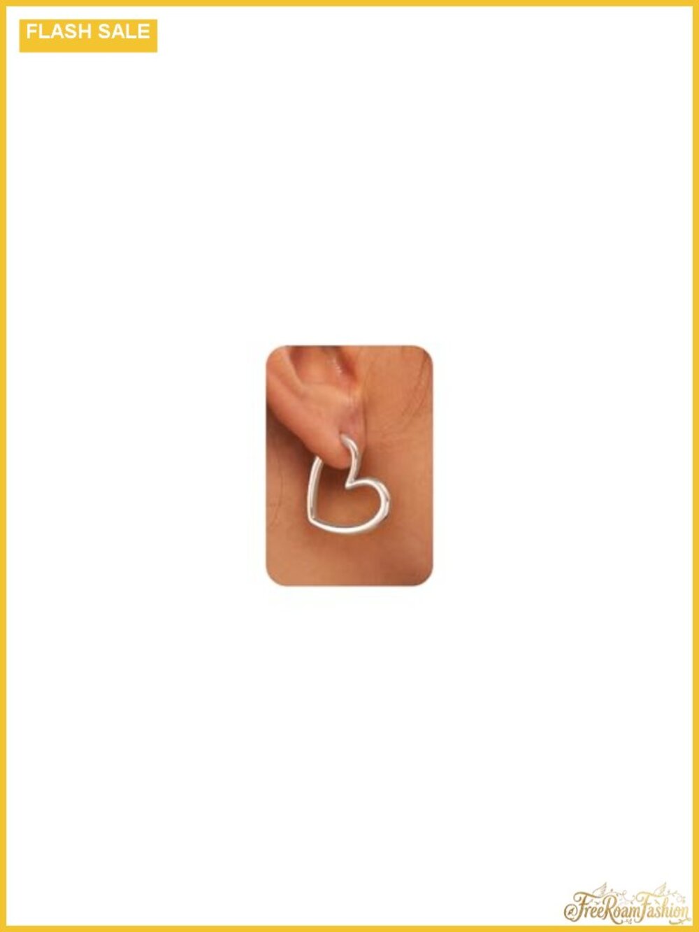 14k Gold Plated Heart Huggie Hoop Earrings Hypoallergenic Lightweight Women's